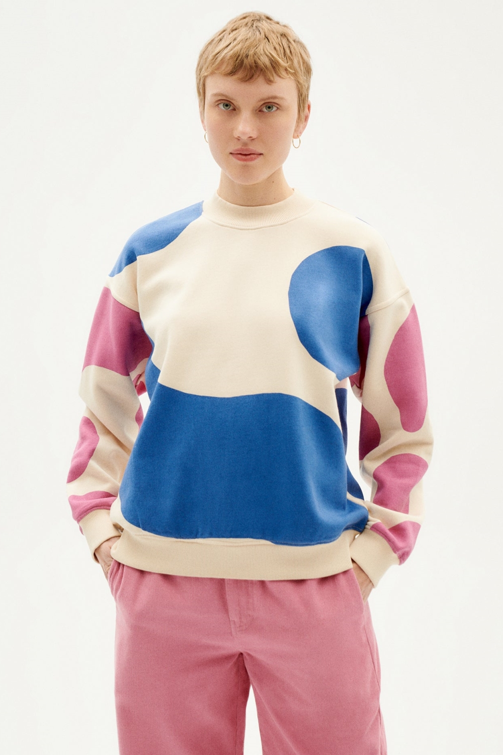 Thinking MU  Sweatshirt Ruw Contrast Wanda