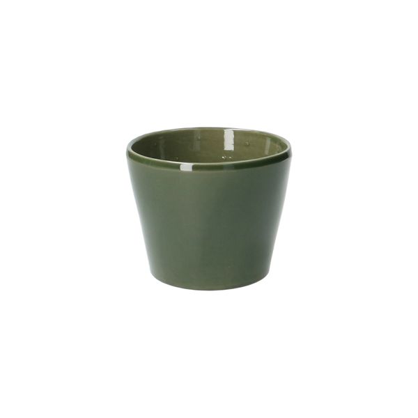 Bloempot, aardewerk, donkergroen, Ø 11,5 cm