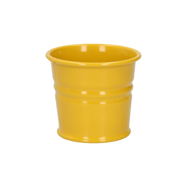 Bloempot, zink, bremgeel, Ø7 cm