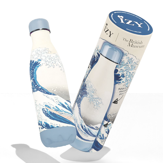 IZY Bottles RVS dubbelwandige fles 500ml - The Great Wave of Kanagawa