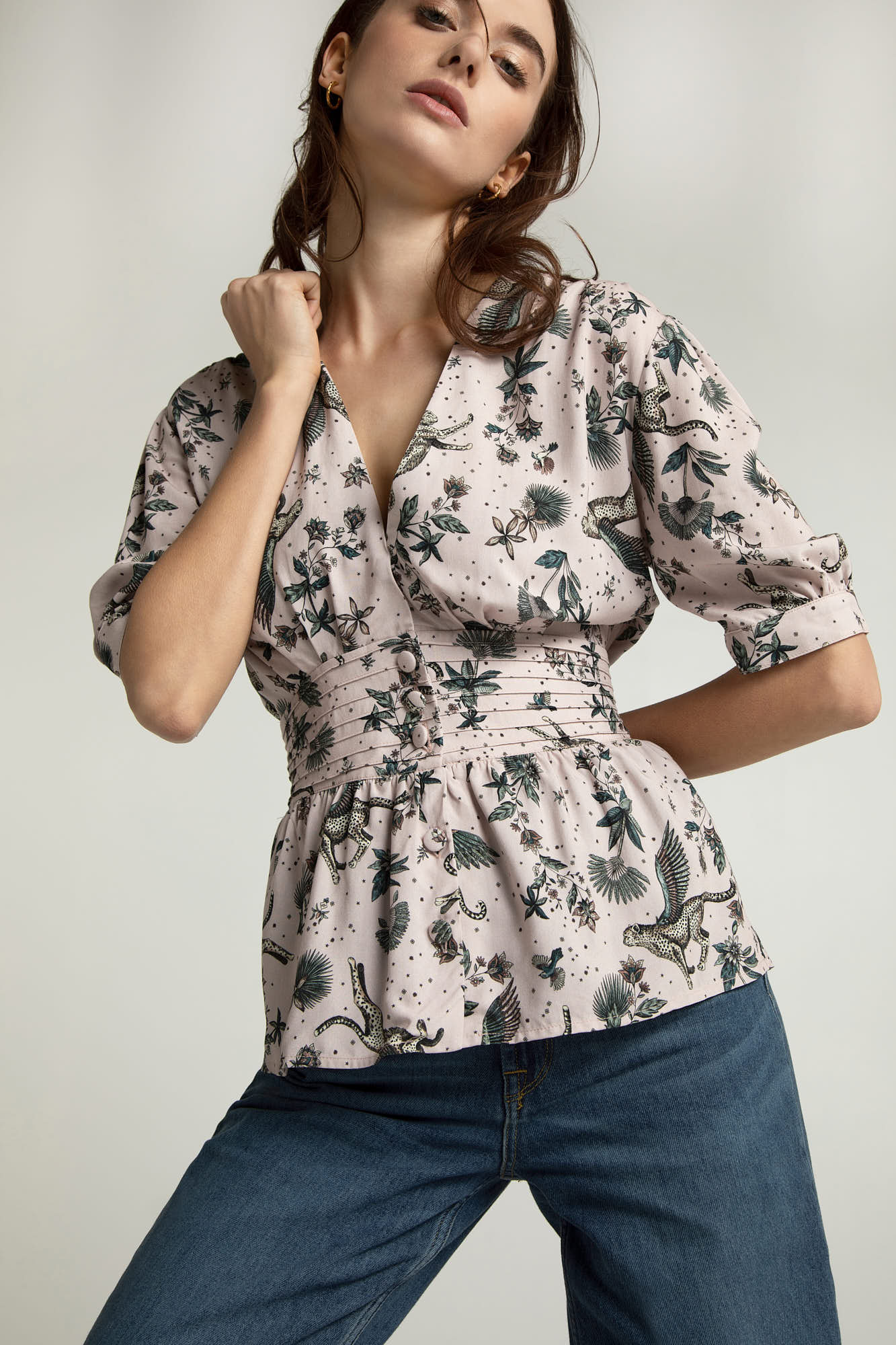 Lovjoi Dames Blouse Lillmor - Lichtroze