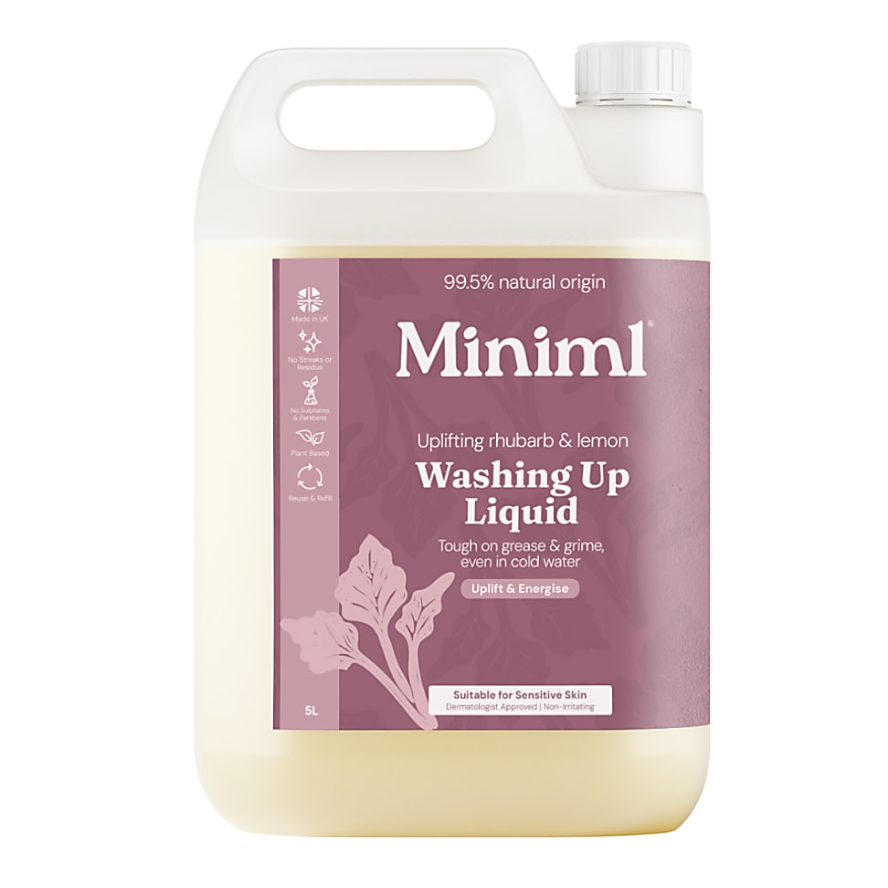 Miniml Afwasmiddel Rabarber & Citroen - 5L Refill
