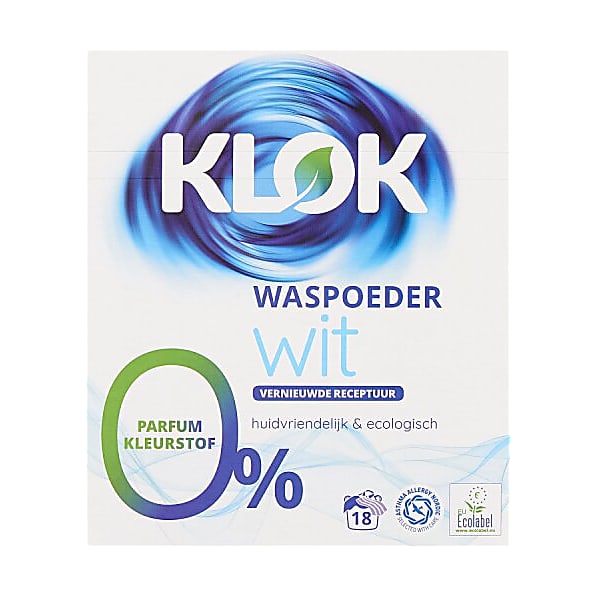 Klok Waspoeder Wit 18 wasbeurten