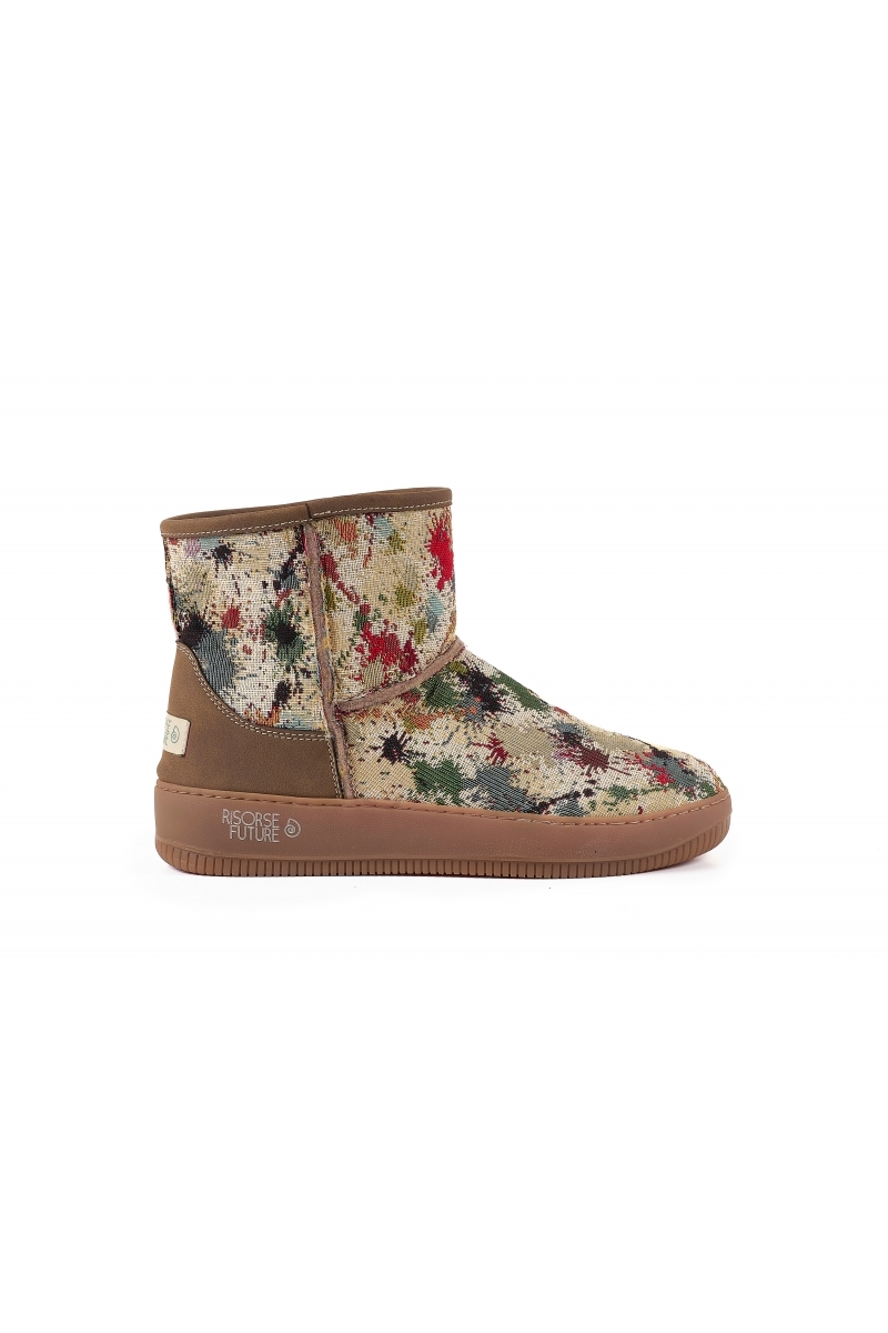 Risorse Future  Enkellaarsjes Panda Splash Beige