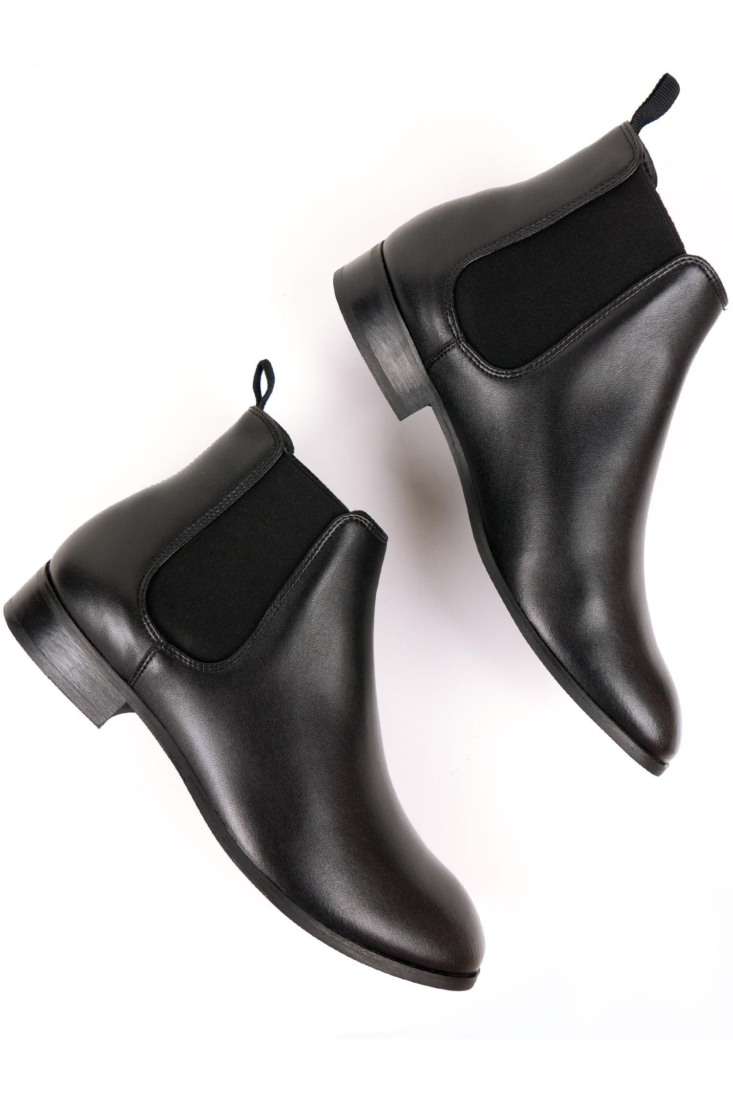 Will's Vegan Store mannen vegan Chelsea Boots Zwart