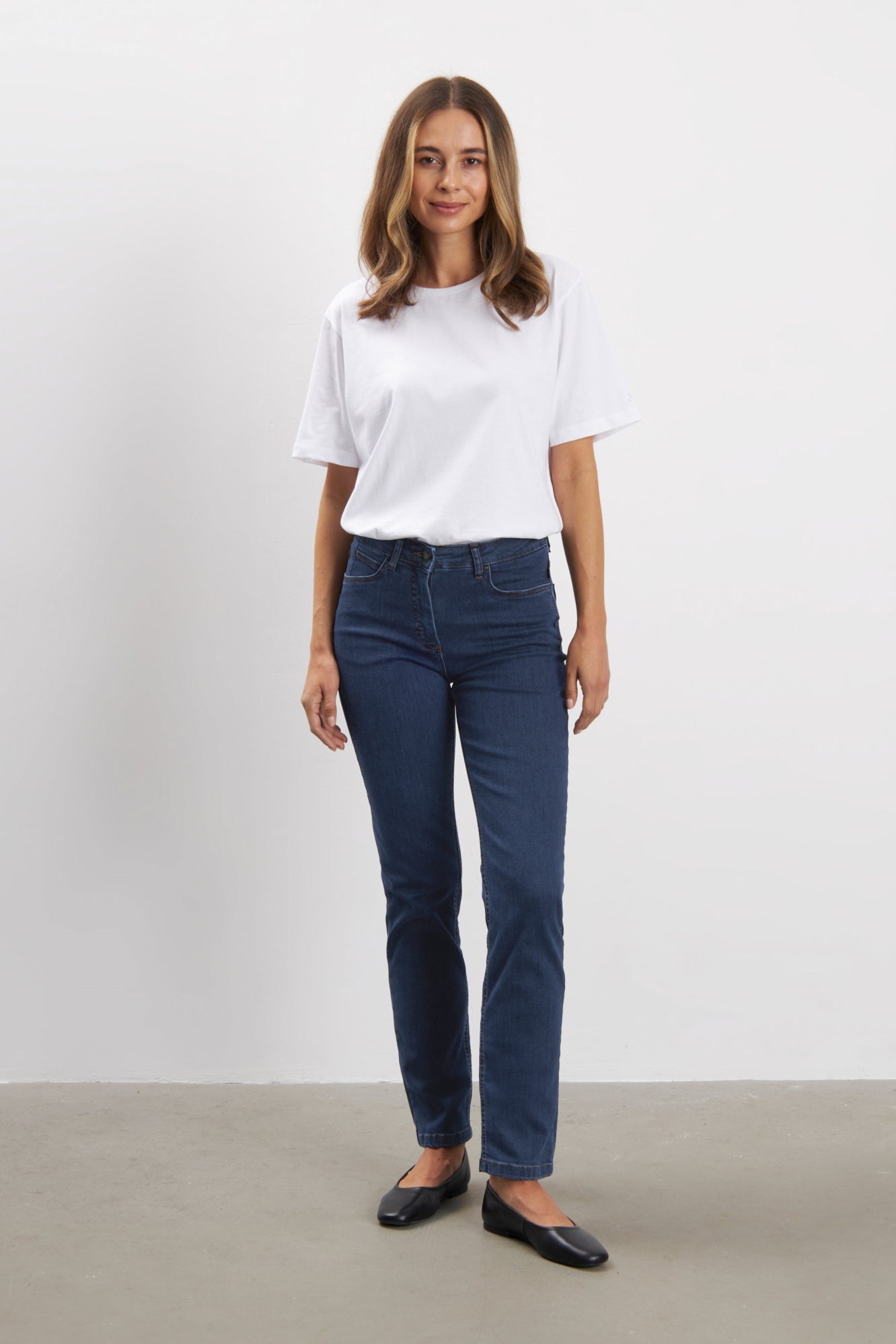 LAURIE  Jeans Charlotte Normaal Middellang Donkerblauw