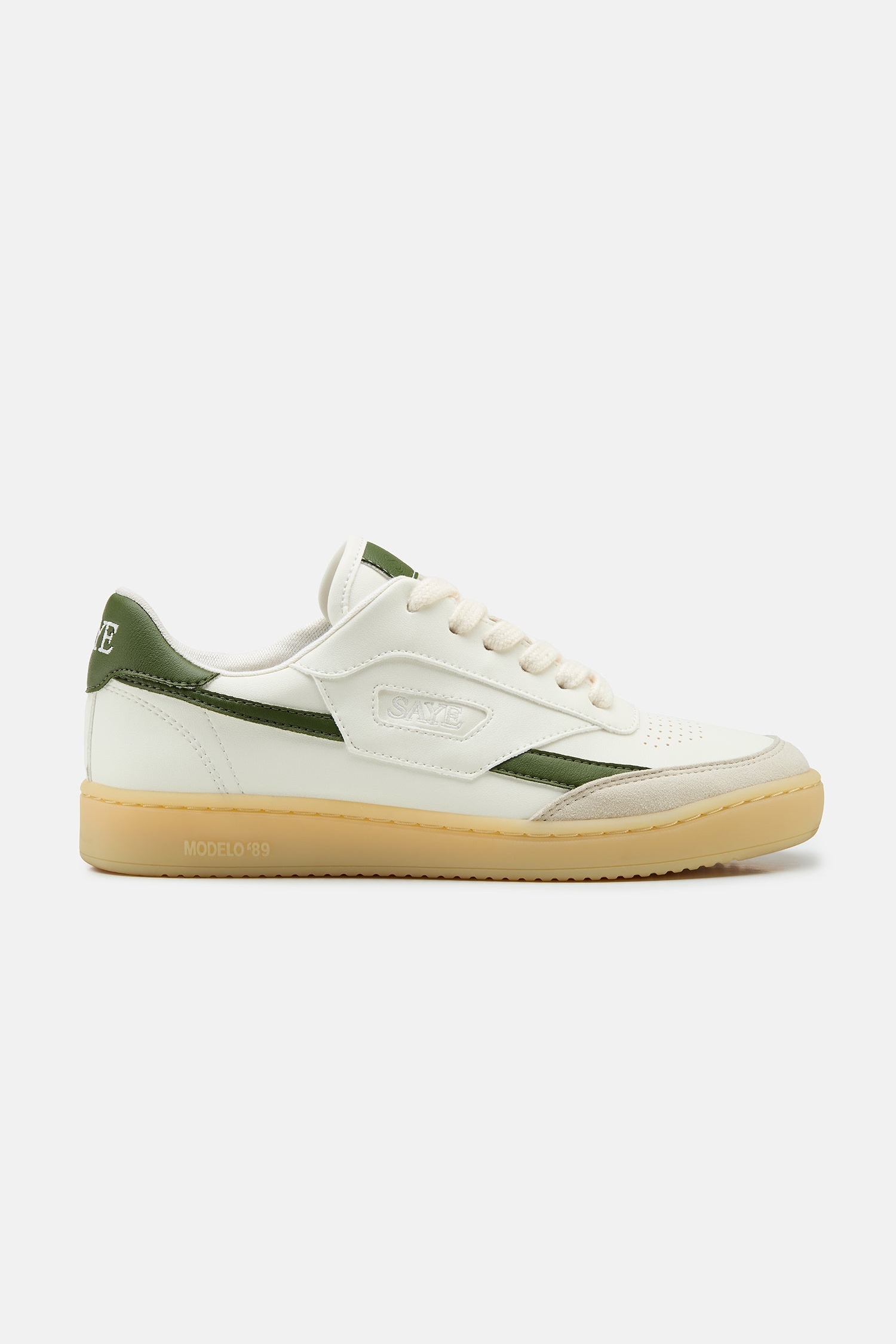 SAYE mannen vegan Sneakers M89 Icon Cactus Off-White & Basil