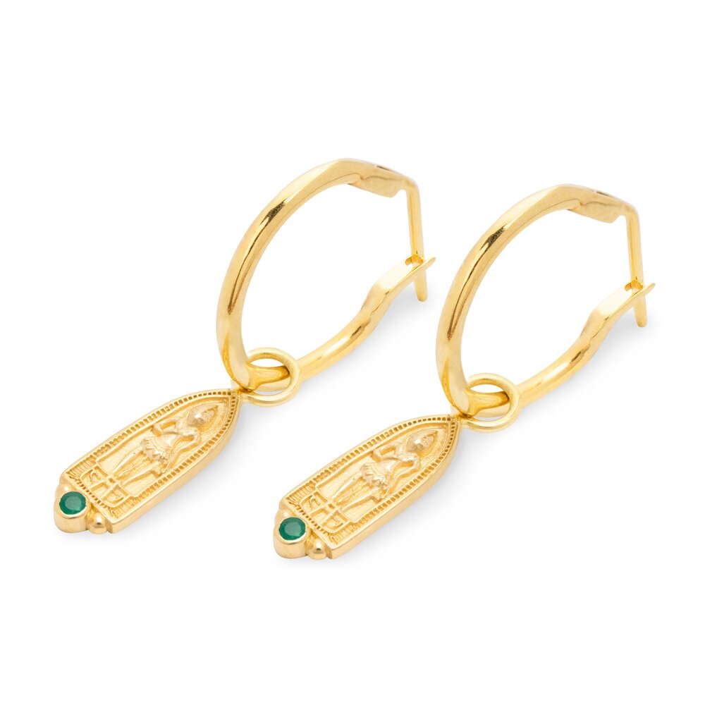 Loft and Daughter  Oorbellen Sarnath 22kt Verguld