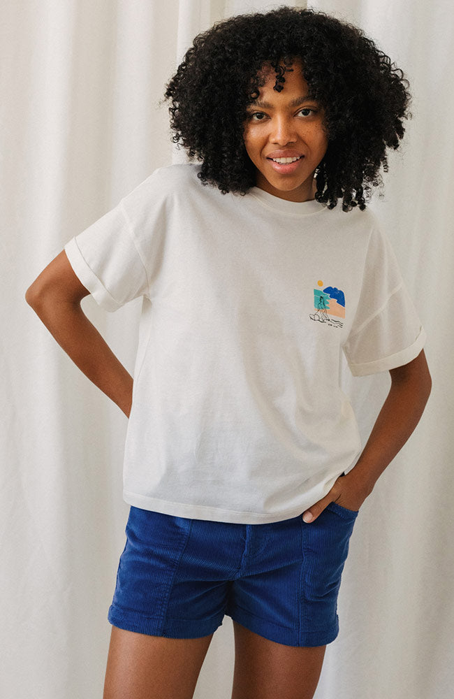 Uwins surf t-shirt off white