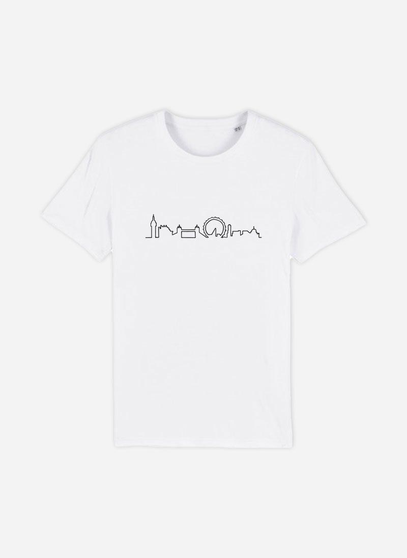 Embroidered Skyline - London | Organic Cotton T-shirts