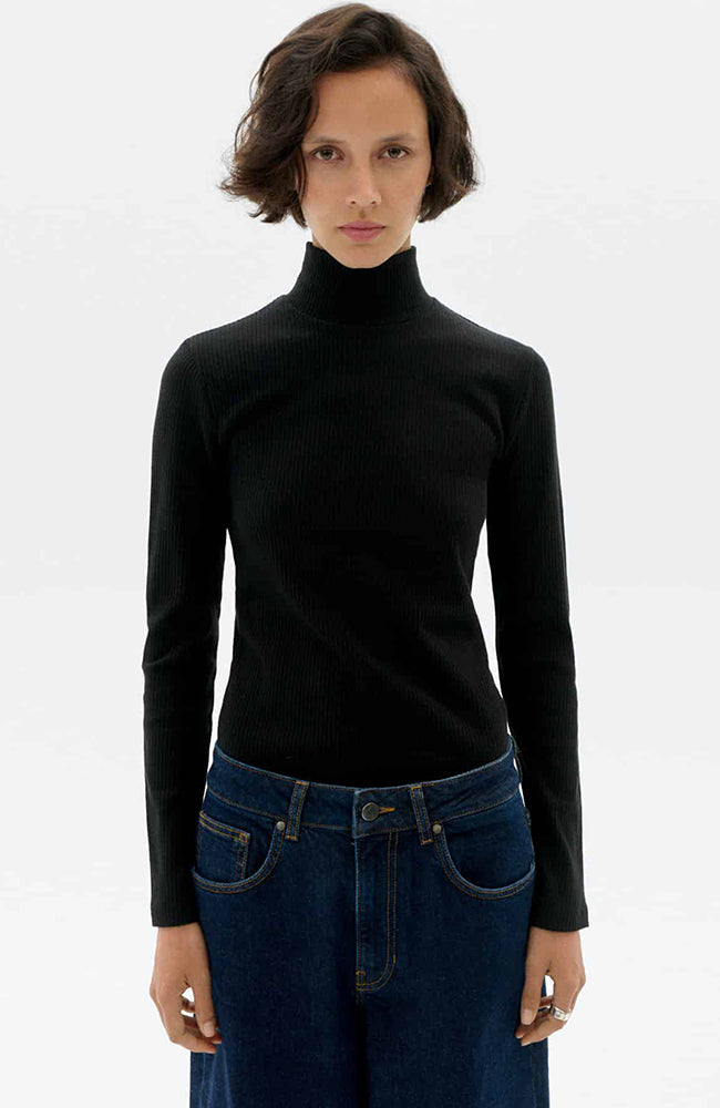 Aine hemp top zwart