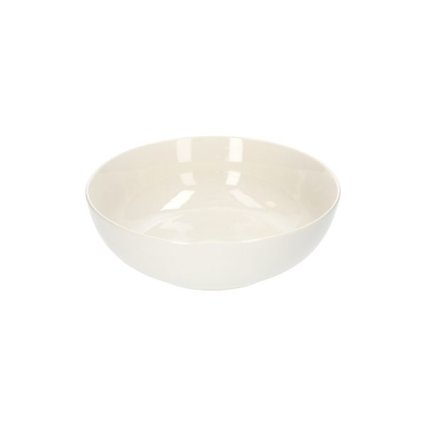 Schaal, organisch, porselein, wit, Ø 22 cm x 7 cm
