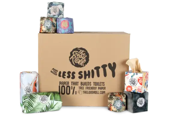 16 WC-rollen, 2 Tissue Dozen, 3 Keukenrollen - 2 Laags - 100% recycled papier - The Home Kit - The Good Roll
