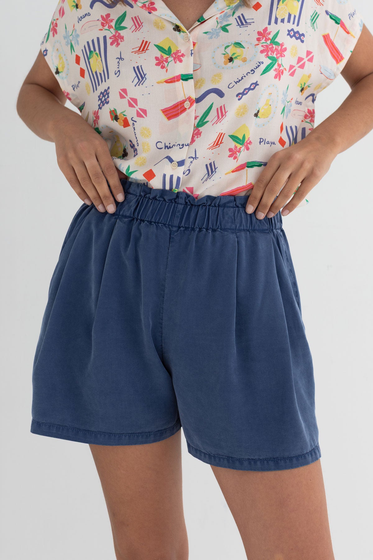 TWOTHIRDS  Shorts Calobra Blueberry