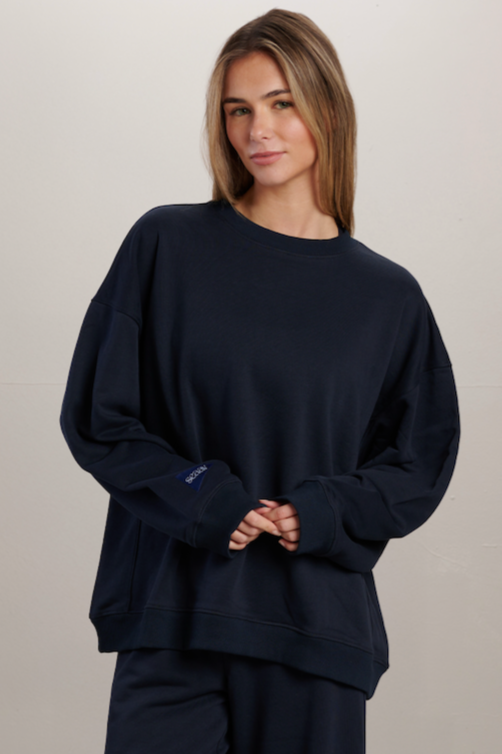 SEAAV  Sweatshirt Dune Crew Midnight Blue