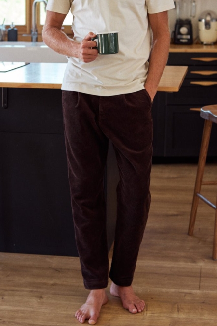 TWOTHIRDS mannen vegan Broek Paramushir MolÃ© Bruin