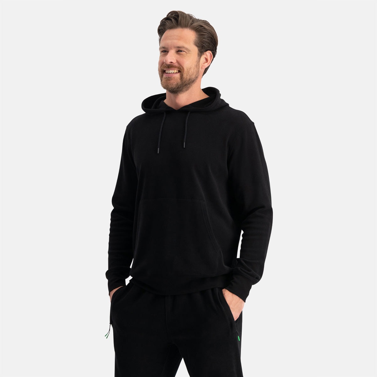 Lounge hoodie Boas - Zwart