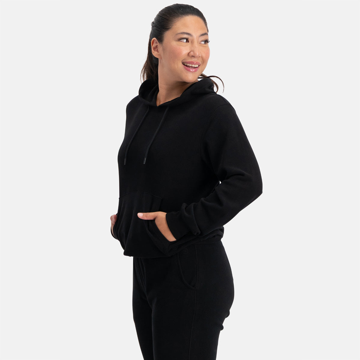 Lounge hoodie Gaby - Zwart