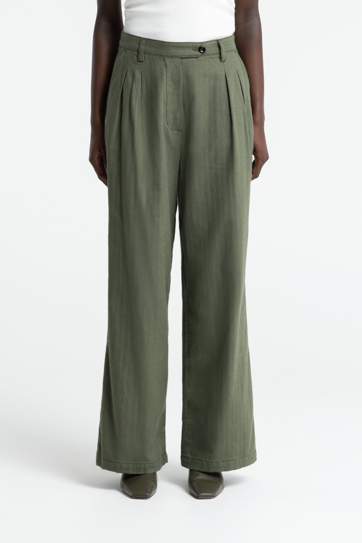 Kings of Indigo  Broek Koujo Mulled Basil Green