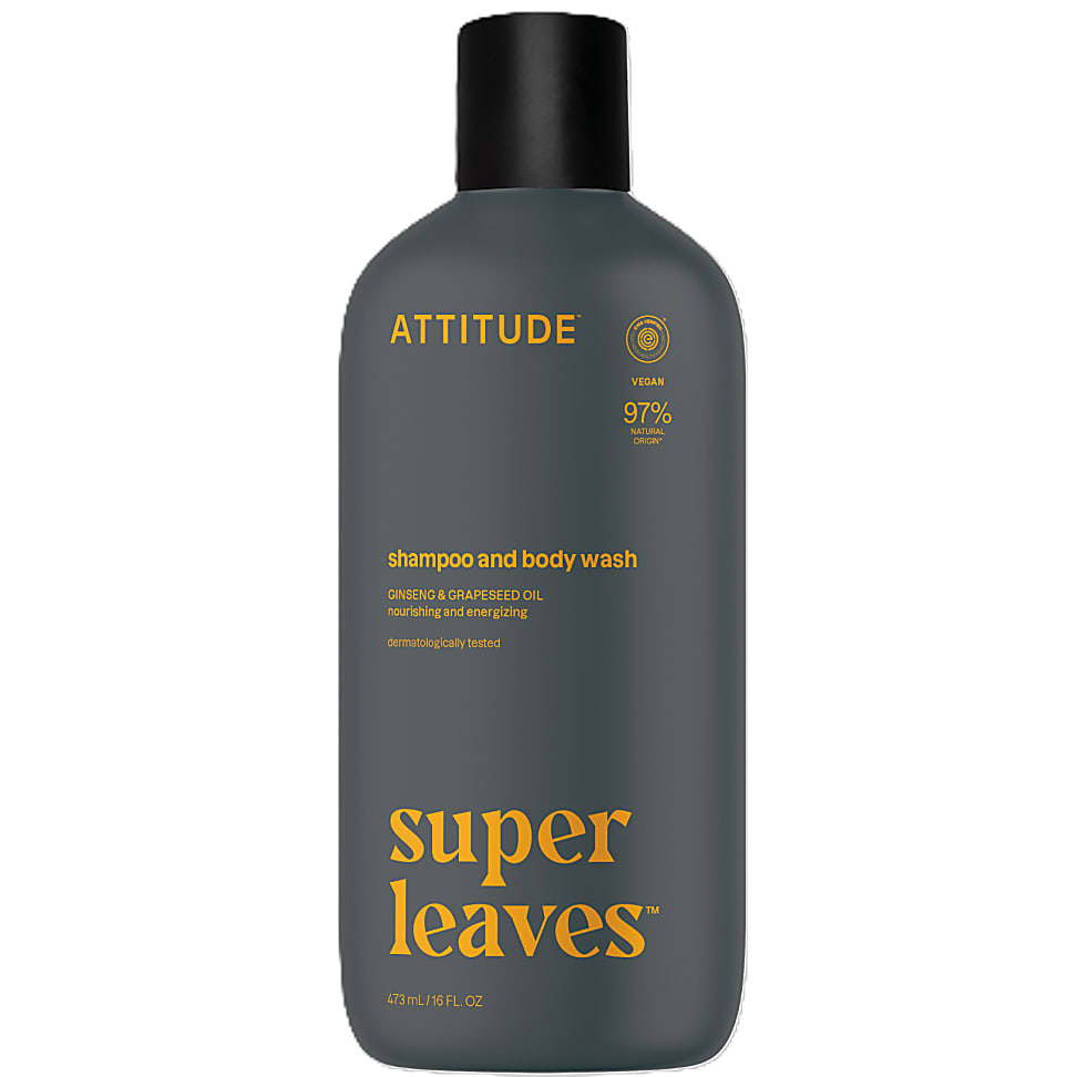 Attitude Super Leaves Shampoo & Douchegel voor Mannen - 2 in 1 Sport