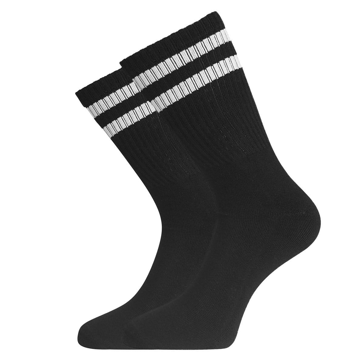 Outdoor sokken Senna (2-pack) - Zwart met Witte Banden