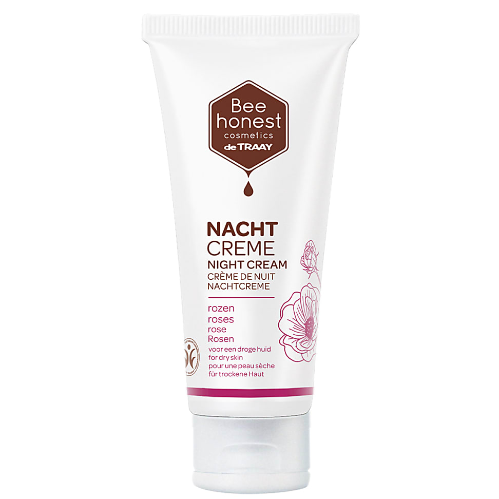Bee Honest Nachtcreme Rozen droge huid