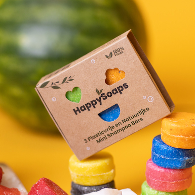 Happy Soaps mini shampoo bar 3 stuks