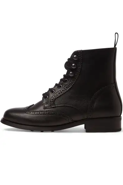 Will's Vegan Store  Brogue Laarzen Zwart