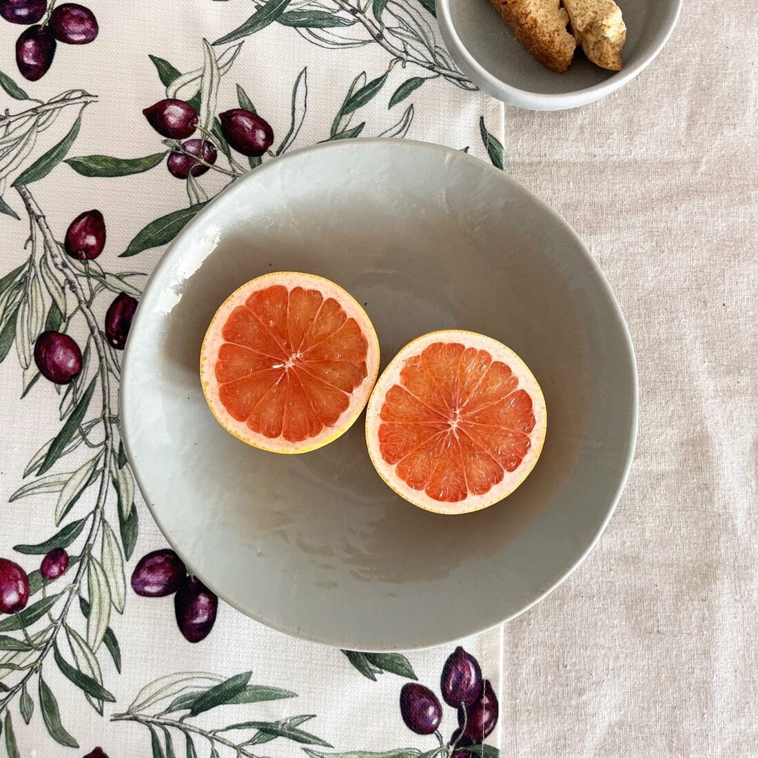 Floral Table Runner Recycled Plastic - Mediterranean