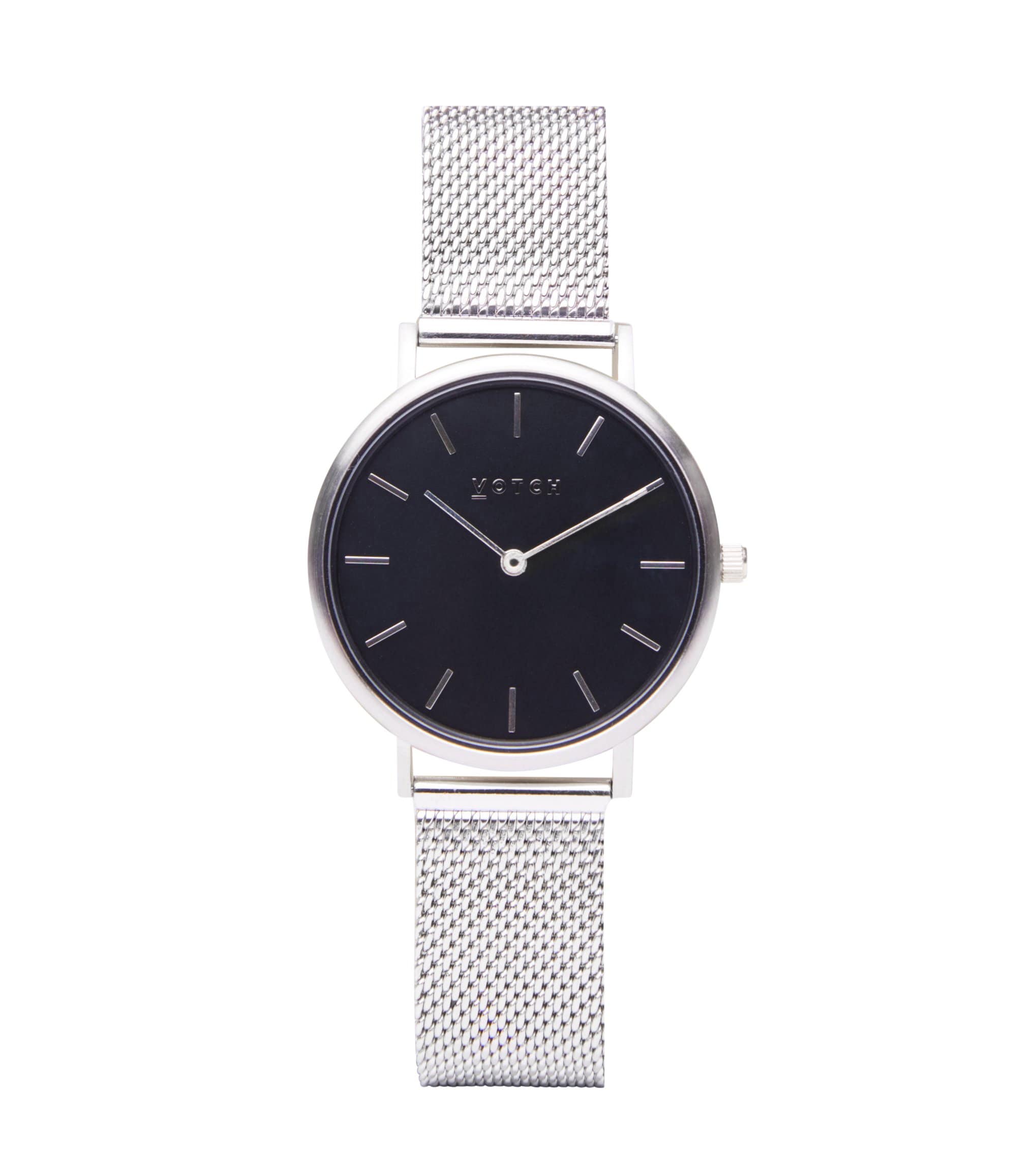 Votch  Horloge Mesh Petite Zilver & Zwart