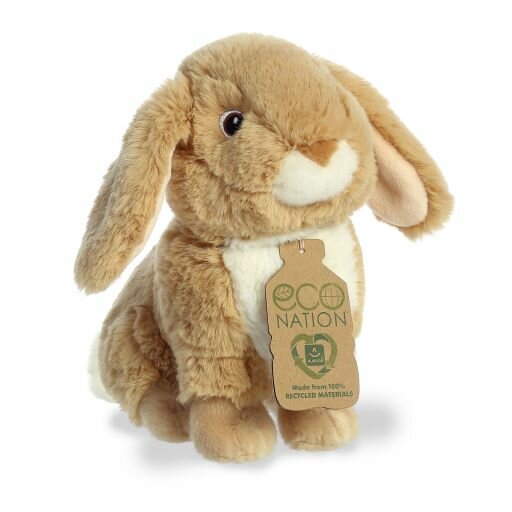 Eco Nation knuffeldier gemaakt van gerecycled materiaal - Langoor konijn