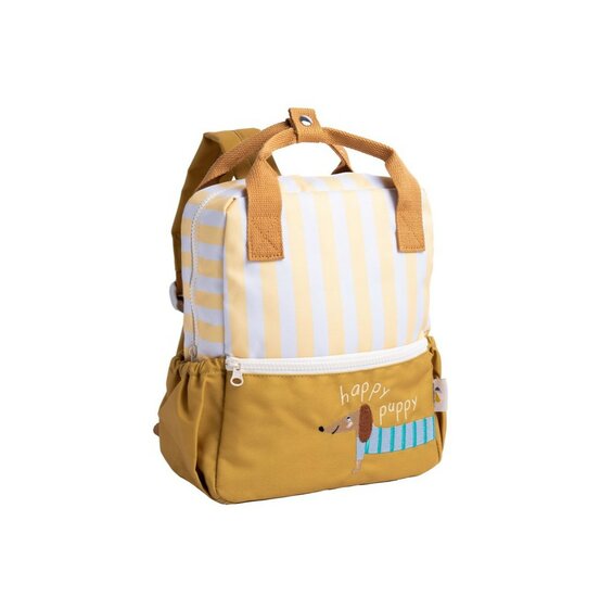 The Cotton Cloud kleine rugtas van gerecycled plastic - Happy Puppy Teckel