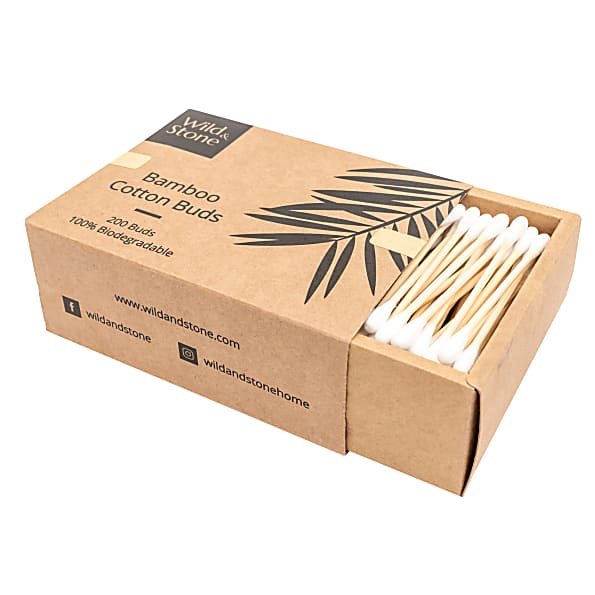 Wild & Stone Bamboo Wattenstaafjes - 200 stuks