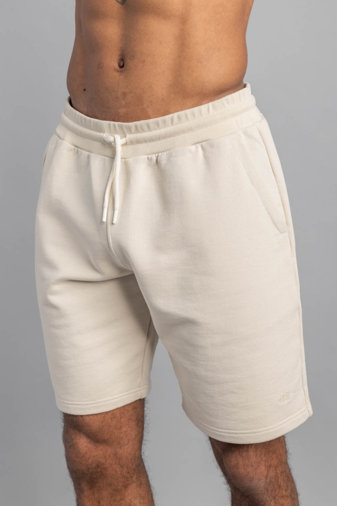 DIRTS mannen vegan Sweatshorts Havermelk