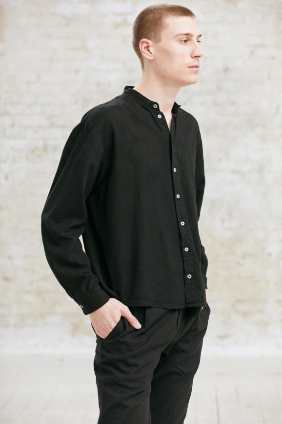 Jyoti - Fair Works mannen vegan Shirt Harish Zwart