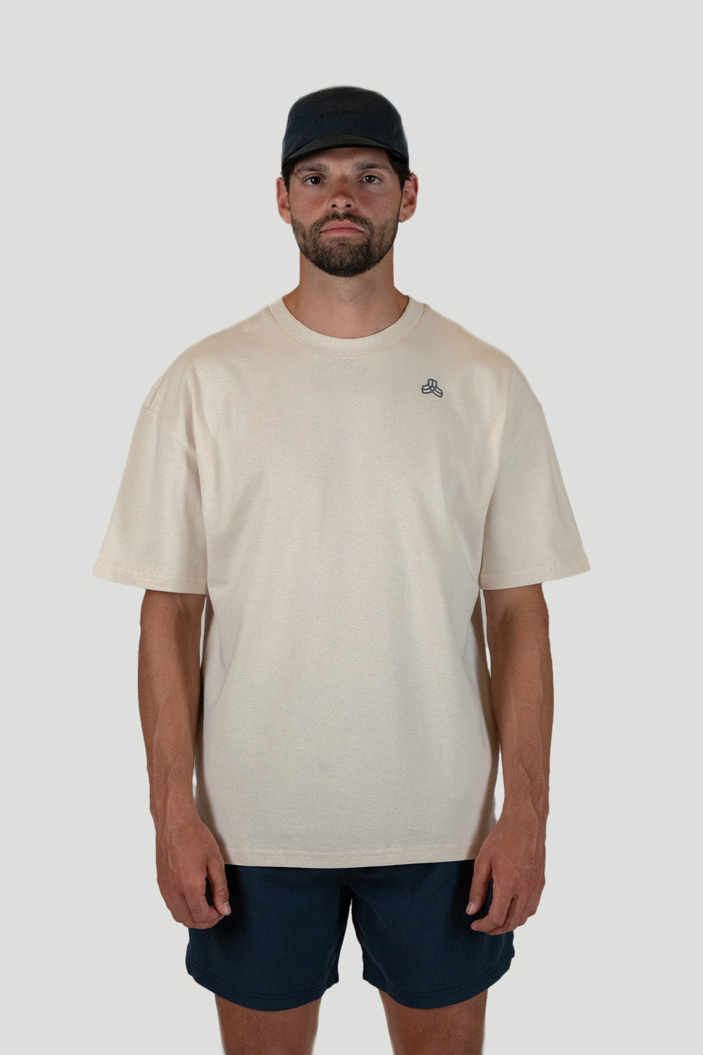 Boldwill mannen vegan T-Shirt Donker Zand