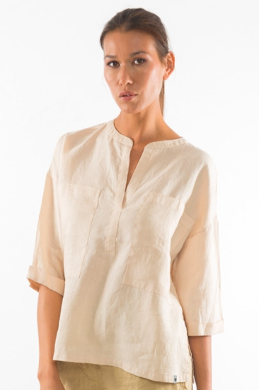 RAVENS VIEW IBIZA  Shirt Ebba Zandbeige
