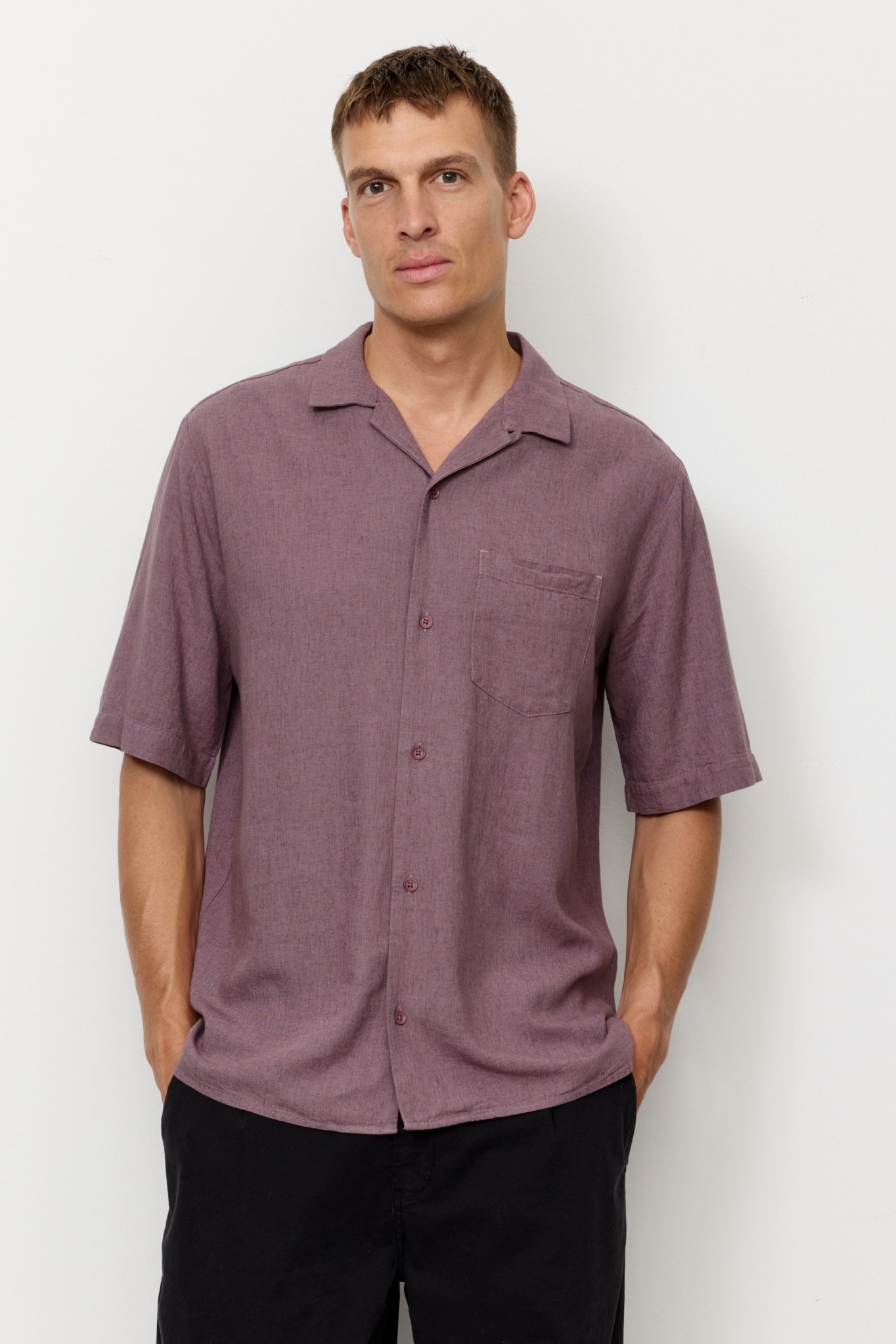 Recolution mannen vegan Shirt Cactus Mystic Grape