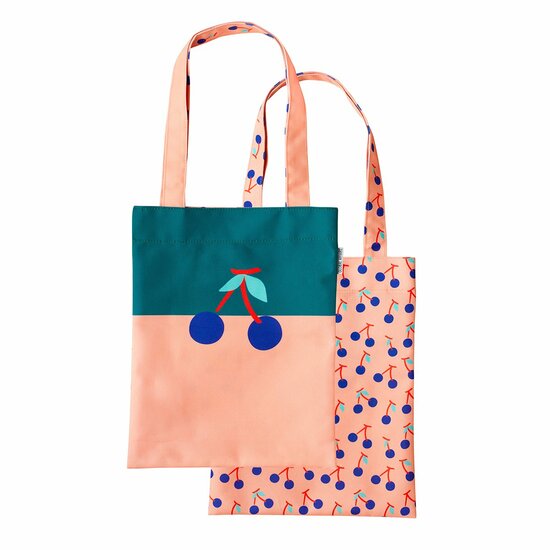 Global Affairs tasje van gerecycled PET - Tote Bag Cherries