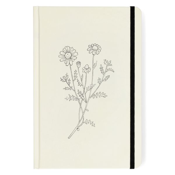 Notitieboek, hardcover, kamille, blanco, A5