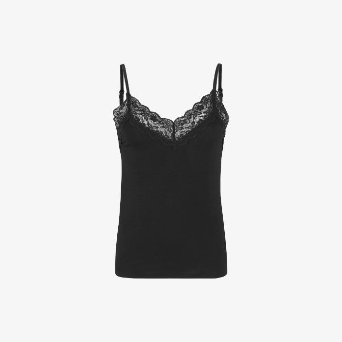 Spaghetti Top Jade | Soft Rebels | Zwart