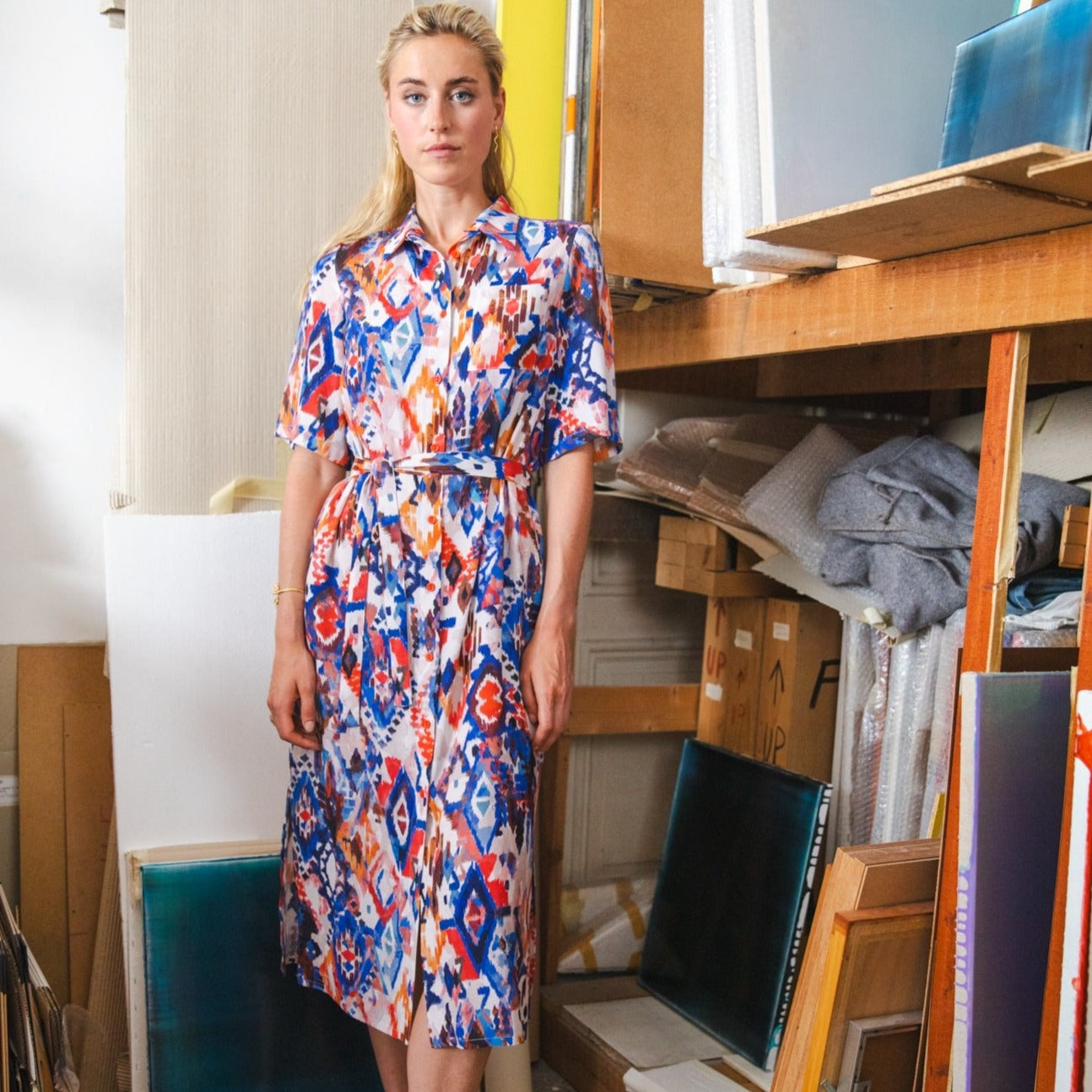 Saké dress Ikat