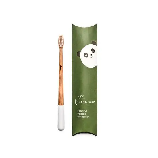 Tiny Truthbrush White - Bamboe tandenborstel voor kinderen