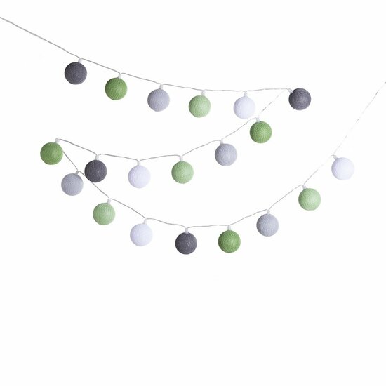 Cotton Ball Lights LED buitenlichtslinger Starter Kit - Verde/Groen