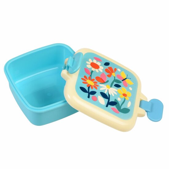 REX London Snack Box Butterfly Garden, mini snackdoosje van BPA-vrij plastic