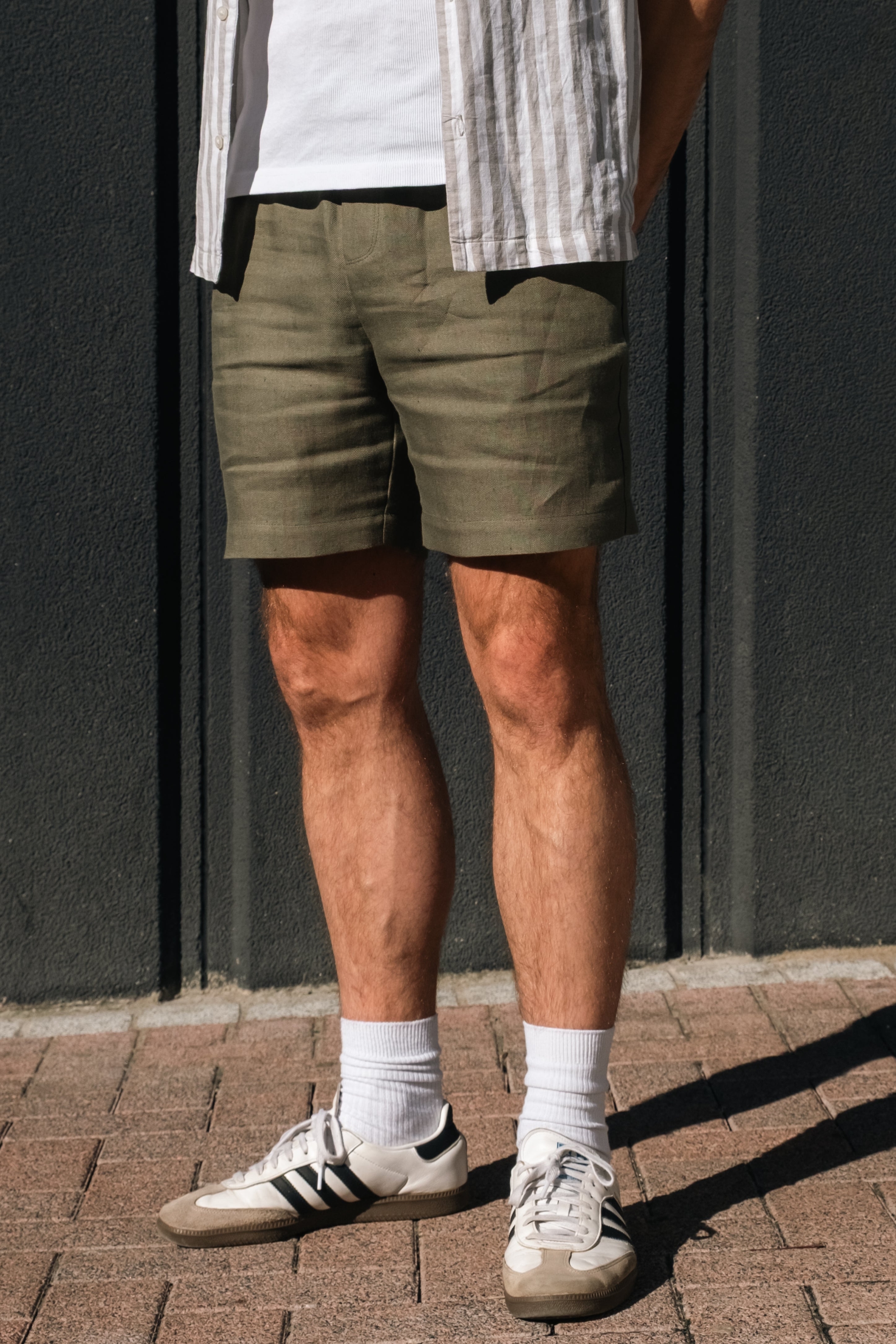 Lucid Collective mannen vegan Shorts Core Khaki