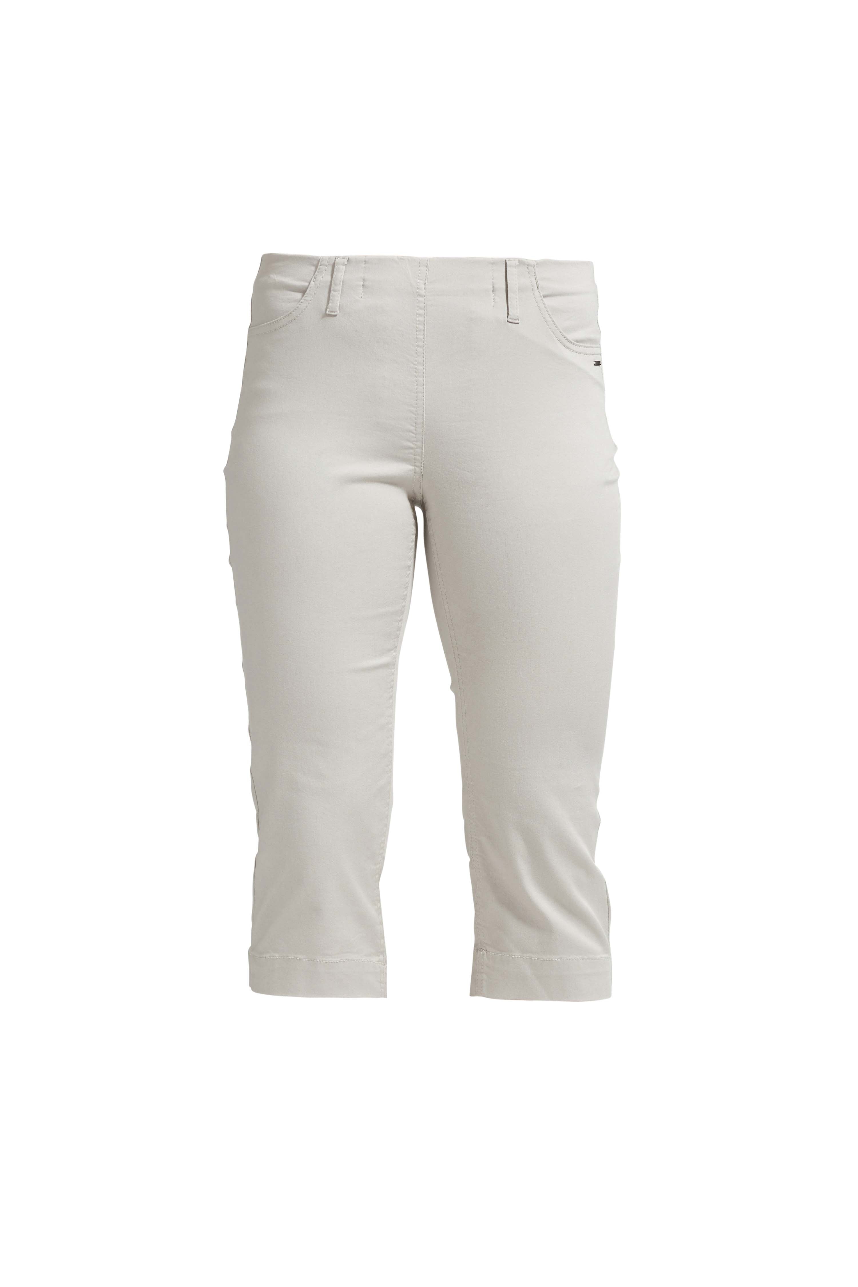 LAURIE  Broek Kelly Regular Capri Sl Grijs Zand