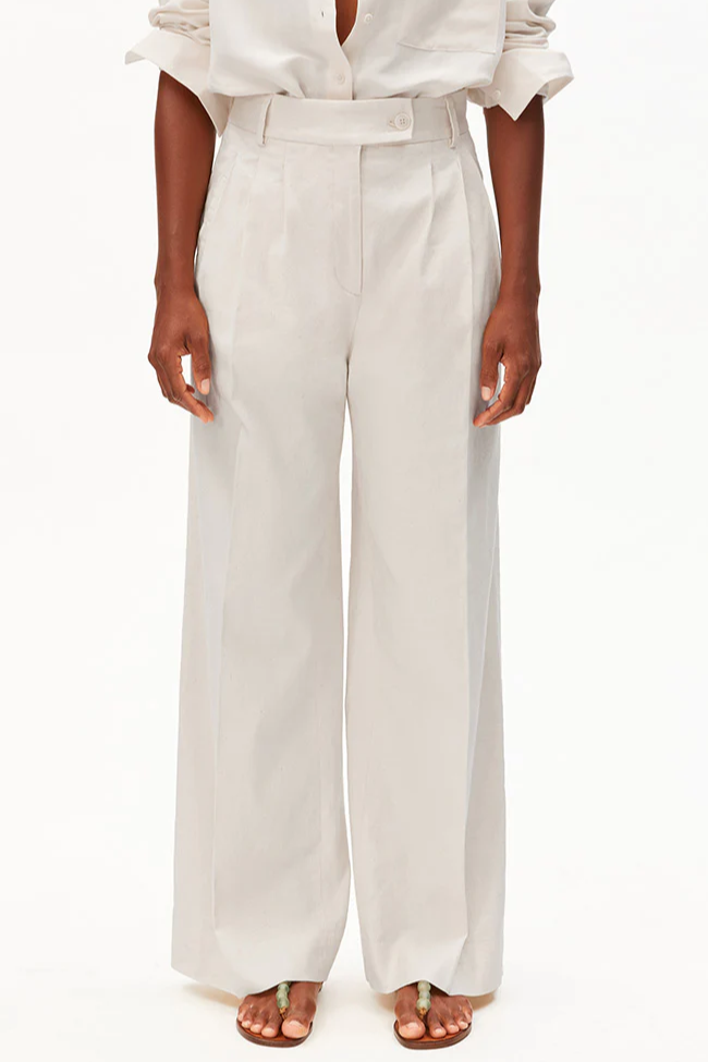 ARMEDANGELS  Broek Kaayua Ongeverfd Wit