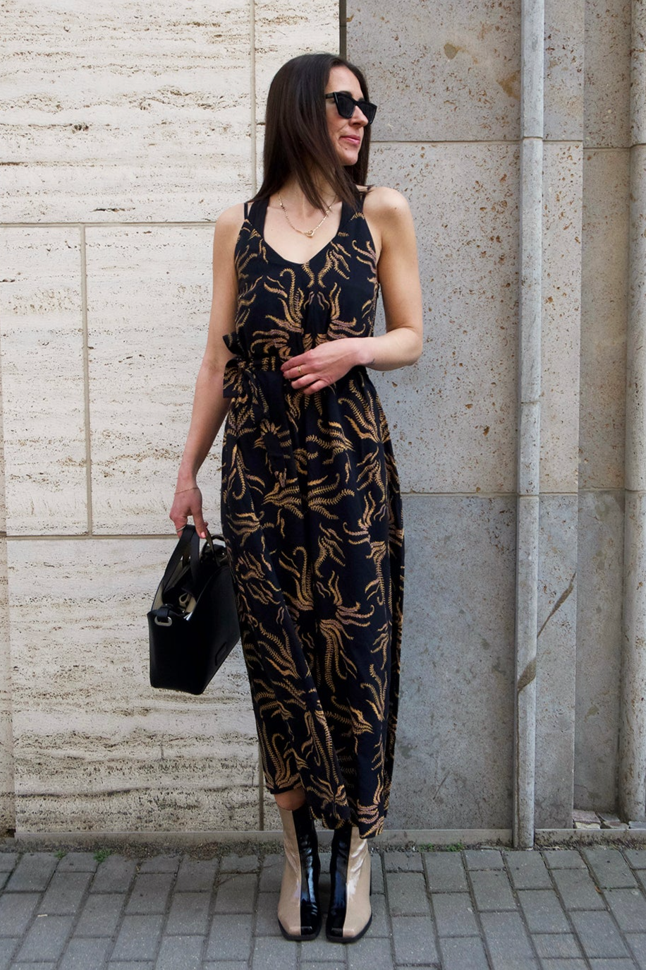 LOVJOI  Jumpsuit Jozephine Soft Vines Dark