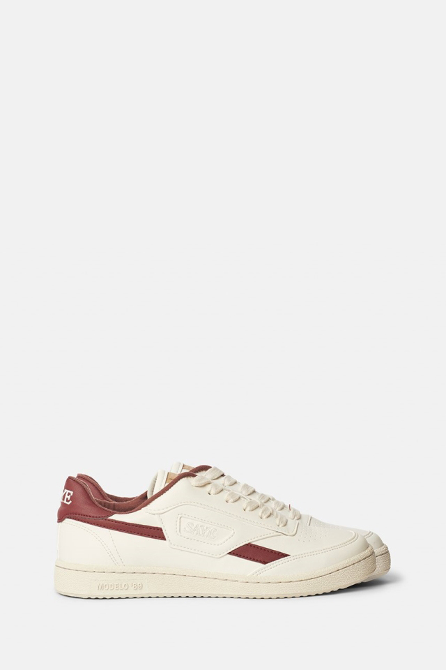 SAYE mannen vegan Sneaker Modelo '89 Granaat